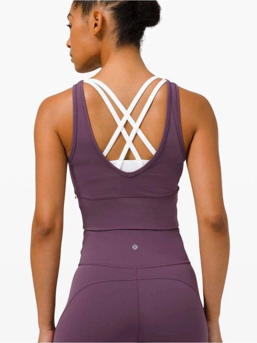 Lululemon Power Pivot Tank in Grape (Plum Purple)